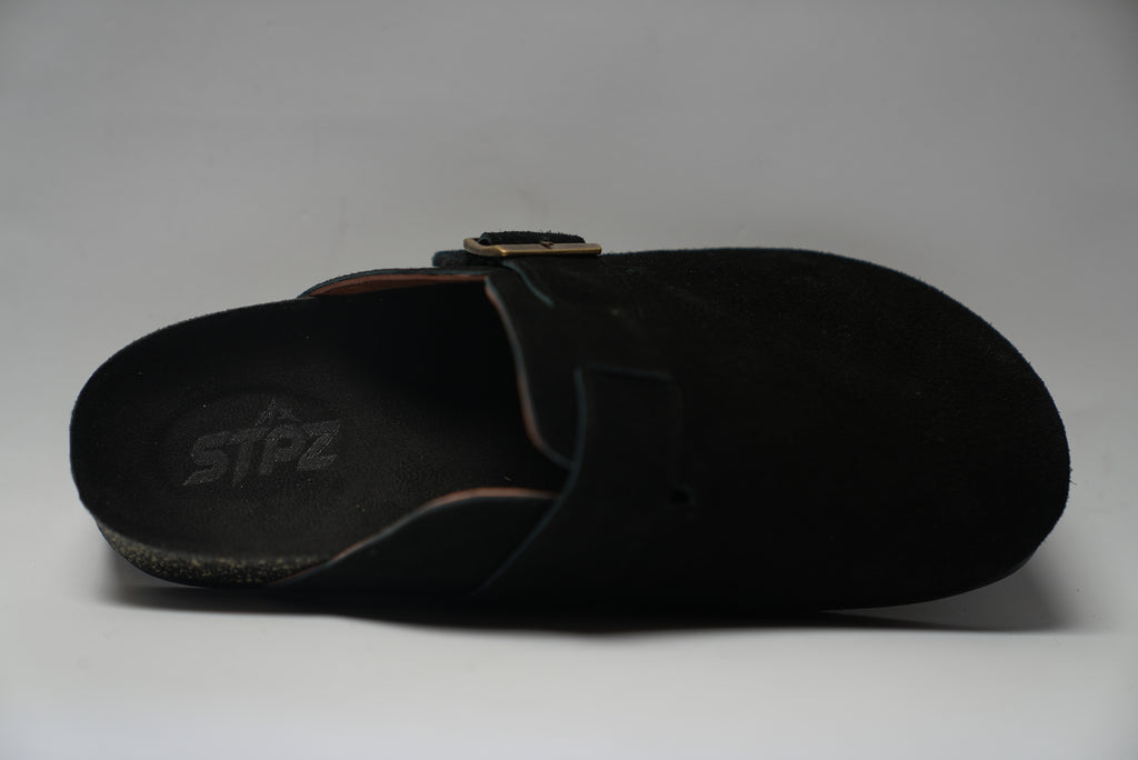 STPZ Black and Black Clogs